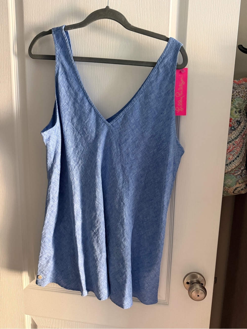 Lilly Pulitzer Florin Linen Sleeveless Blouse